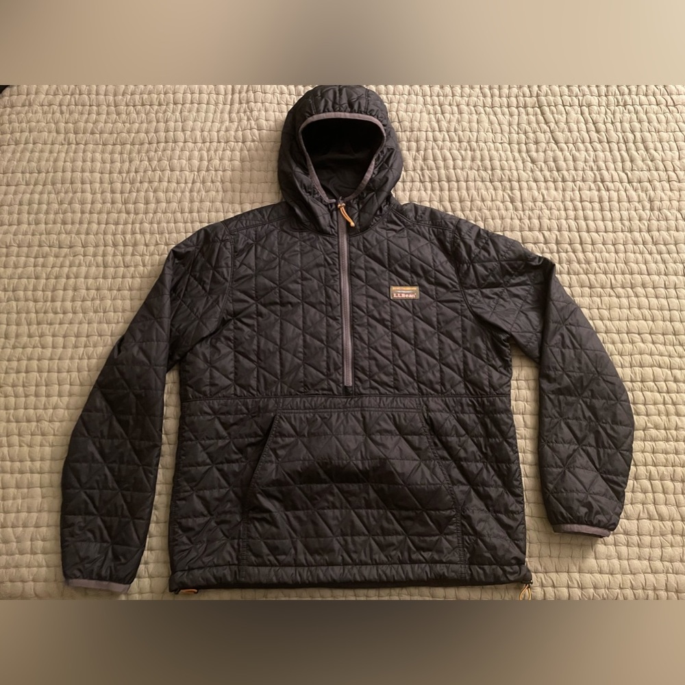 L.L. Bean Men's Katahdin Insulated Pullover, LARGE, Black